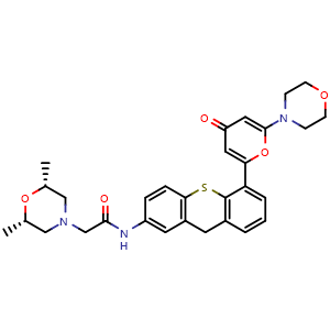 Chemical structure of KU-60019 , CAS 925701-46-8, AChemBlock O33744