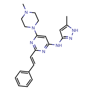 Chemical structure of ENMD 2076 , CAS 934353-76-1, AChemBlock O33771