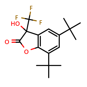 Chemical structure of rac-BHFF , CAS 123557-91-5, AChemBlock O33794