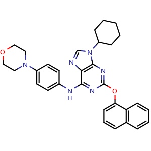 Chemical structure of Purmorphamine , CAS 483367-10-8, AChemBlock O33806