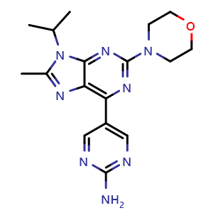 Chemical structure of VS-5584 , CAS 1246560-33-7, AChemBlock O33811