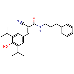 Chemical structure of SU1498 , CAS 168835-82-3, AChemBlock O33886