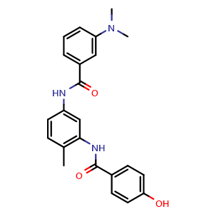 Chemical structure of ZM336372 , CAS 208260-29-1, AChemBlock O33889