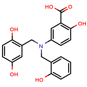 Chemical structure of lavendustin A , CAS 125697-92-9, AChemBlock O33925