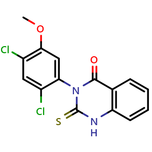 Chemical structure of Mdivi-1 , CAS 338967-87-6, AChemBlock O33929