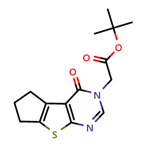 tert-butyl 2-(4-oxo-6,7-dihydro-4H-cyclopenta[4,5]thieno[2,3-d]pyrimidin-3(5H)-yl)acetate