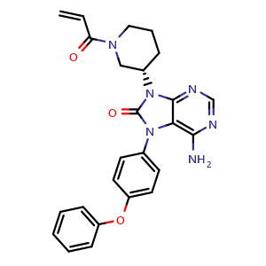 (s)-9-(1-acryloylpiperidin-3-yl)-6-amino-7-(4-phenoxyphenyl)-7,9-dihydro-8h-purin-8-one