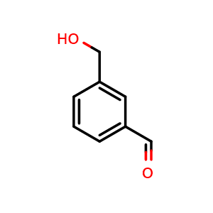 Chemical structure of 3-(Hydroxymethyl)benzaldehyde , CAS 52010-98-7, AChemBlock O34201