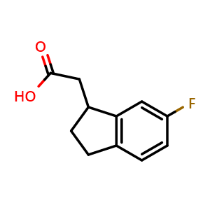 2-(6-Fluoro-2,3-dihydro-1H-inden-1-yl)acetic acid