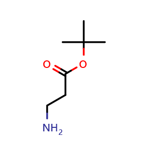 Chemical structure of tert-Butyl 3-aminopropanoate , CAS 15231-41-1, AChemBlock O34403