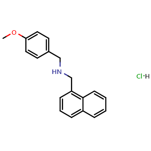 (4-Methoxyphenyl)-N-(naphthalen-1-ylmethyl)methanamine hydrochloride