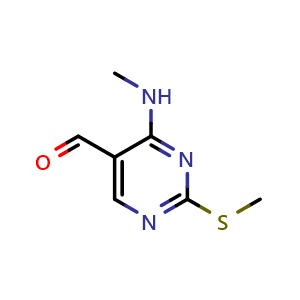 4-(Methylamino)-2-(methylthio)pyrimidine-5-carbaldehyde