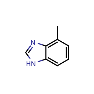 Chemical structure of 4-Methyl-1H-benzo[d]imidazole , CAS 4887-83-6, AChemBlock O34434