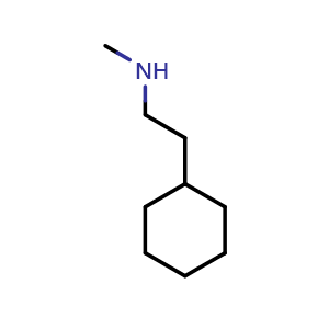 Chemical structure of N-Methyl cyclohexaneethanamine , CAS 62141-38-2, AChemBlock P34718