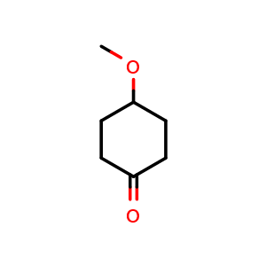 Chemical structure of 4-Methoxy-cyclohexanone , CAS 13482-23-0, AChemBlock P34719