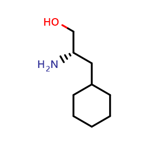 Chemical structure of (S)-b-Amino-cyclohexanepropanol , CAS 131288-67-0, AChemBlock P34720