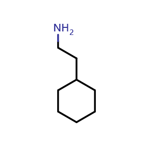Chemical structure of 2-Cyclohexylethylamine , CAS 4442-85-7, AChemBlock P34723