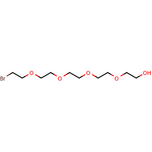 Chemical structure of Br-PEG5-OH , CAS 957205-14-0, AChemBlock P34817