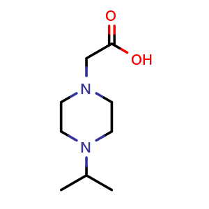 Chemical structure of 4-(1-Methylethyl)-1-piperazineacetic acid , CAS 95470-68-1, AChemBlock P34830