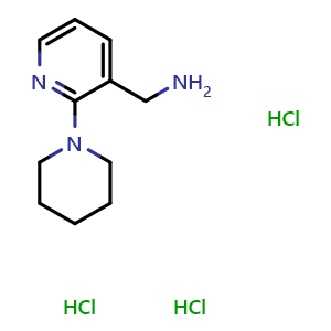 2-(1-Piperidinyl)-3-pyridinemethanamine trihydrochloride