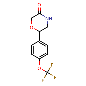 6-[4-(Trifluoromethoxy)phenyl]-3-morpholinone