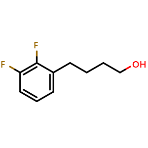 Chemical structure of 2,3-Difluoro-benzenebutanol , CAS 939043-51-3, AChemBlock P34973
