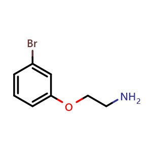 Chemical structure of 2-(3-Bromophenoxy)ethanamine , CAS 926211-83-8, AChemBlock P35063