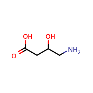 Chemical structure of 4-Amino-3-hydroxy-butanoic acid , CAS 924-49-2, AChemBlock P35068