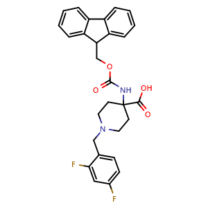 4-(Fmoc-NH2)-1-(2,4-F2-benzyl)-4-carboxypiperidine