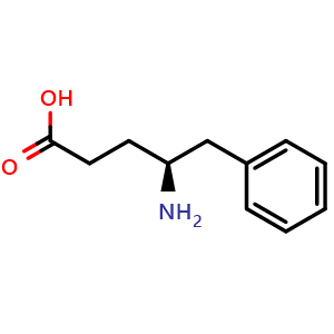 Chemical structure of (S)-g-Amino-benzenepentanoic acid , CAS 916198-97-5, AChemBlock P35128