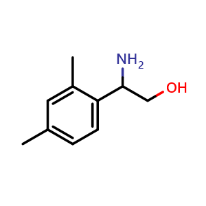 Chemical structure of b-Amino-2,4-dimethylbenzeneethanol , CAS 910443-16-2, AChemBlock P35198