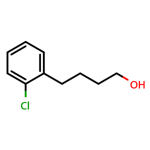Chemical structure of 2-Chloro-benzenebutanol , CAS 90875-76-6, AChemBlock P35217
