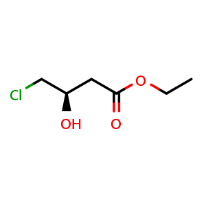 Chemical structure of (R)-Ethyl 4-chloro-3-hydroxybutanoate , CAS 90866-33-4, AChemBlock P35219