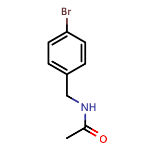 Chemical structure of N-(4-Bromobenzyl)acetamide , CAS 90561-76-5, AChemBlock P35246
