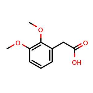 Chemical structure of 2,3-Dimethoxy-benzeneacetic acid , CAS 90-53-9, AChemBlock P35248