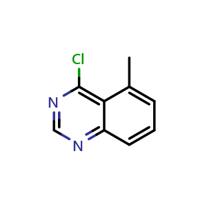 Chemical structure of 4-Chloro-5-methyl-quinazoline , CAS 90272-82-5, AChemBlock P35270