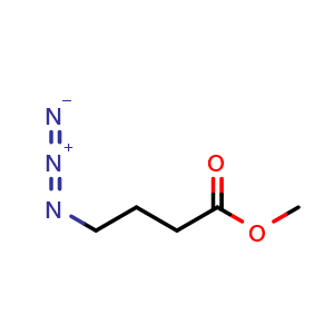 Chemical structure of 4-Azidobutyric acid methyl ester , CAS 87517-47-3, AChemBlock P35568