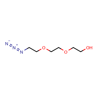Chemical structure of N3-PEG3-OH , CAS 86520-52-7, AChemBlock P35683