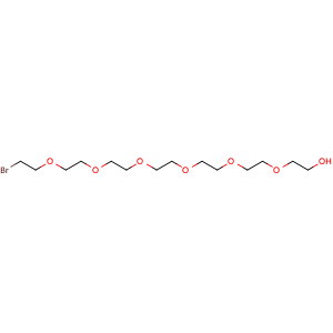 Chemical structure of Br-PEG7-OH , CAS 86220-35-1, AChemBlock P35711