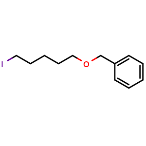 Chemical structure of Benzyl 5-iodopentyl ether , CAS 84885-76-7, AChemBlock P35823