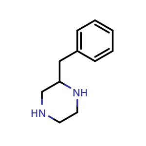 Chemical structure of 2-Benzyl-piperazine , CAS 84477-71-4, AChemBlock P35853