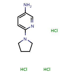 6-(1-Pyrrolidinyl)-3-pyridinamine trihydrochloride