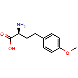Chemical structure of 4-Methoxy-L-homophenylalanine , CAS 82311-00-0, AChemBlock P35919