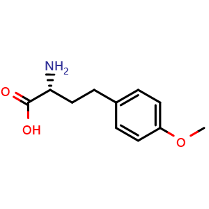 Chemical structure of 4-Methoxy-D-homophenylalanine , CAS 82310-97-2, AChemBlock P35920