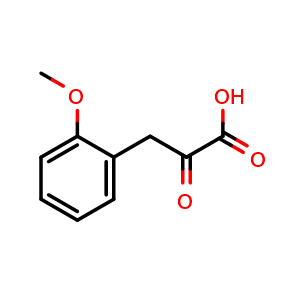 Chemical structure of 2-Methoxy-a-oxo-benzenepropanoic acid , CAS 82204-44-2, AChemBlock P35924
