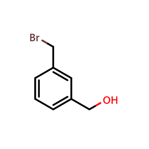 Chemical structure of 3-(Bromomethyl)benzenemethanol , CAS 82072-22-8, AChemBlock P35928