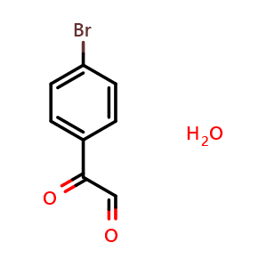 Chemical structure of 4-Bromophenylglyoxal hydrate , CAS 80352-42-7, AChemBlock P35986