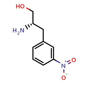 Chemical structure of (S)-b-Amino-3-nitrobenzenepropanol , CAS 792179-42-1, AChemBlock P36026