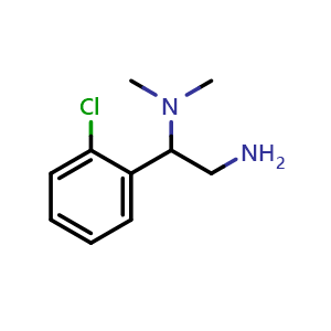 Chemical structure of 2-(2-Chlorophenyl)-2-(dimethylamino)ethanamine , CAS 791601-04-2, AChemBlock P36032