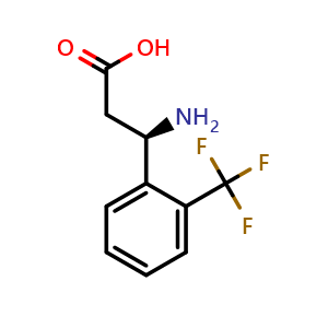 Chemical structure of (R)-2-Trifluoromethyl-b-phenylalanine , CAS 791582-16-6, AChemBlock P36033
